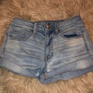 Light Blue Denim Shorts